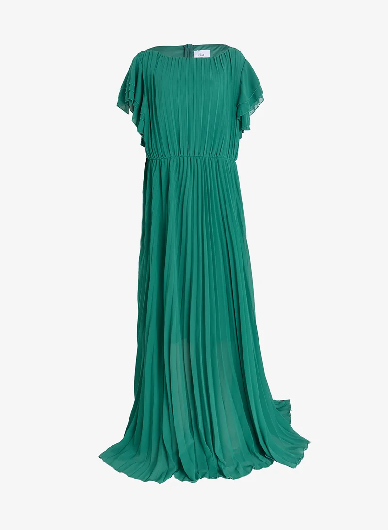 Flouncy Sleeve A-line Dress